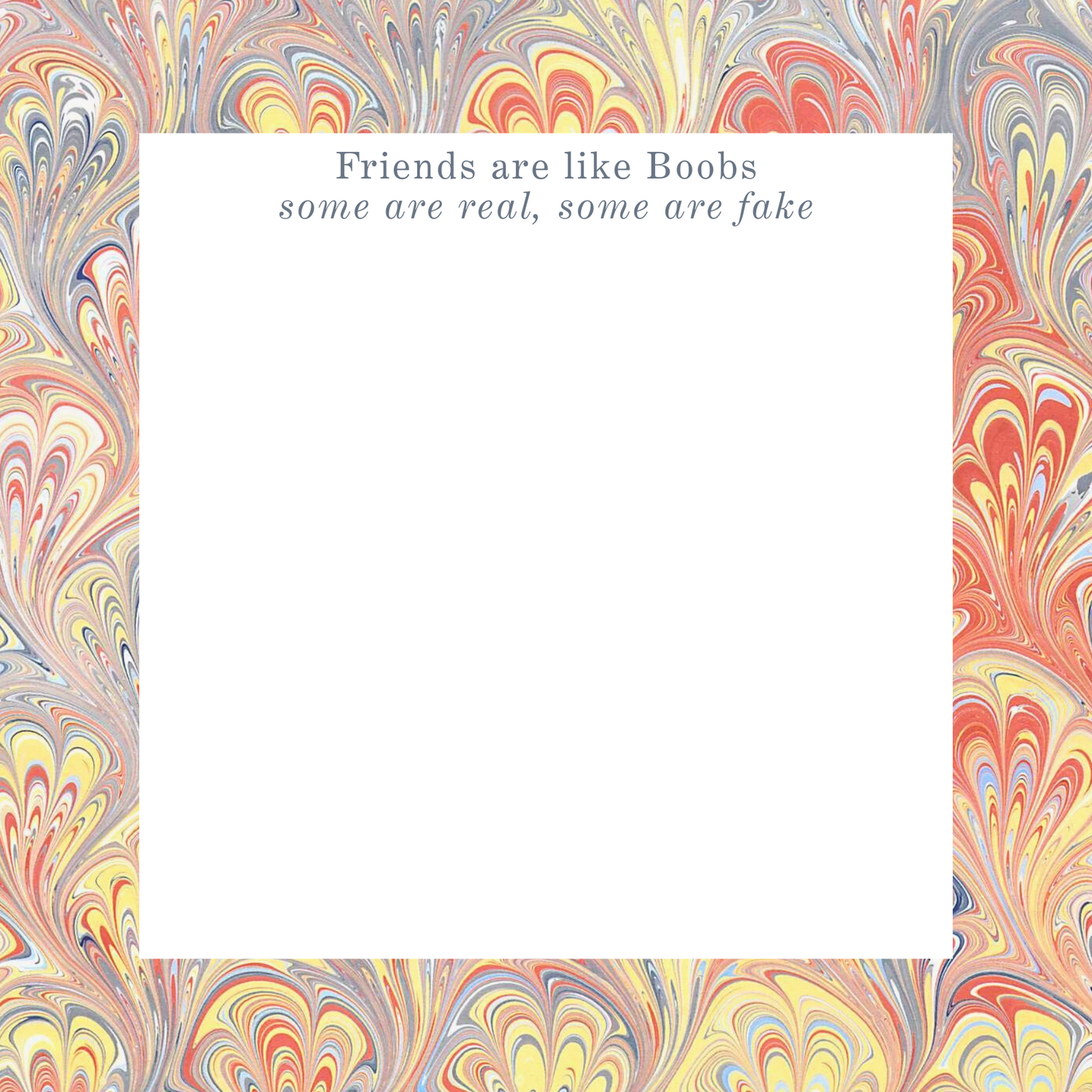 Cheeky notepad