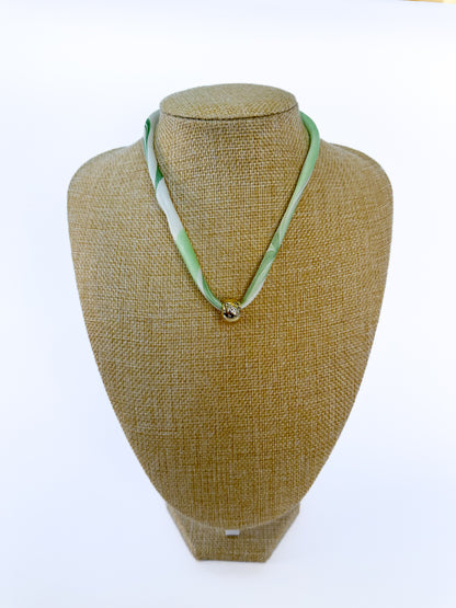 Gold Spacer Bead with Micro Pave