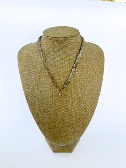 24k Gold Filled CZ Oval Pendant